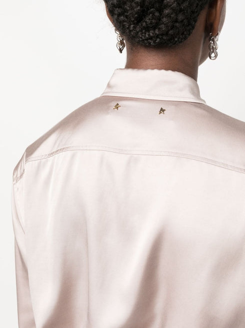Batilda Boyfriend satin-finish shirt